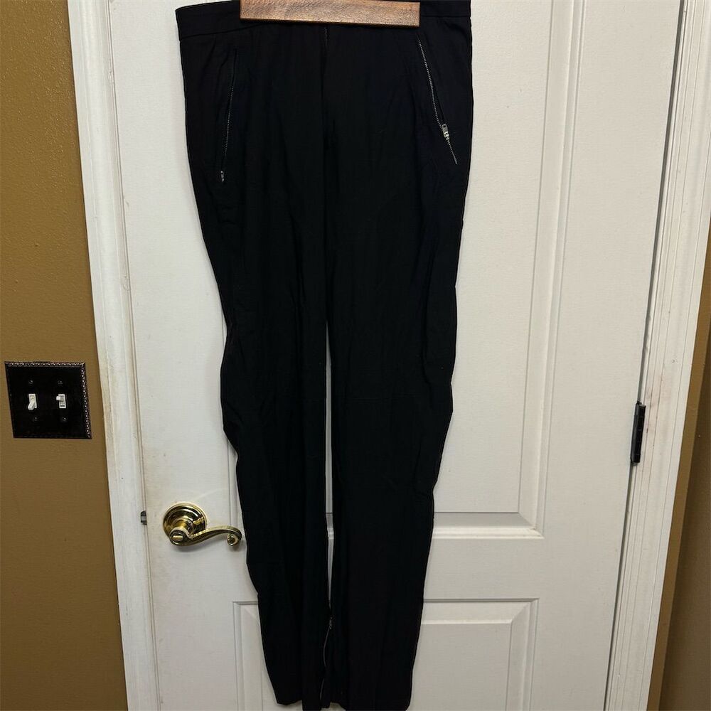 Gianni Versace‎ Men's Black Dress Pants Size 30 x30 Zipper Pockets